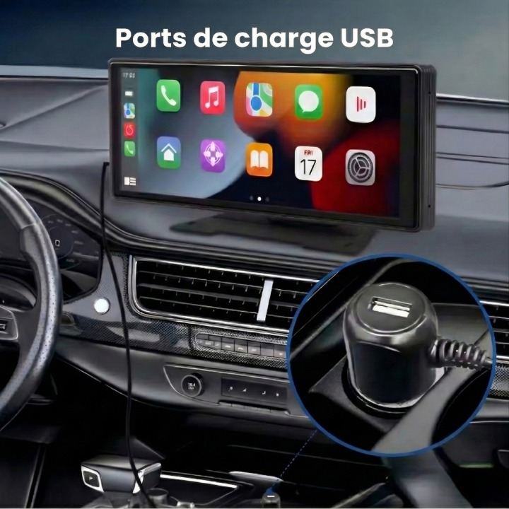 Apple CarPlay sans fil avec caméra de recul automatique – Autrixo™